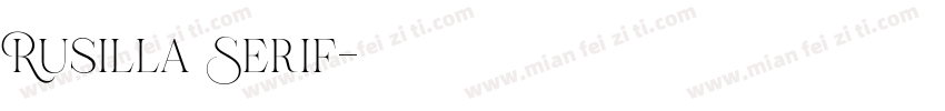 Rusilla Serif字体转换